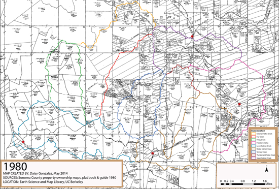 Salmon Creek Watershed 1980 Parcel Map